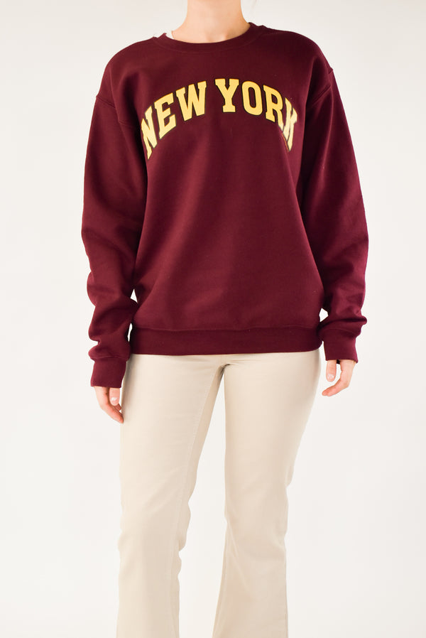 Burgundy New York Sweatshirt