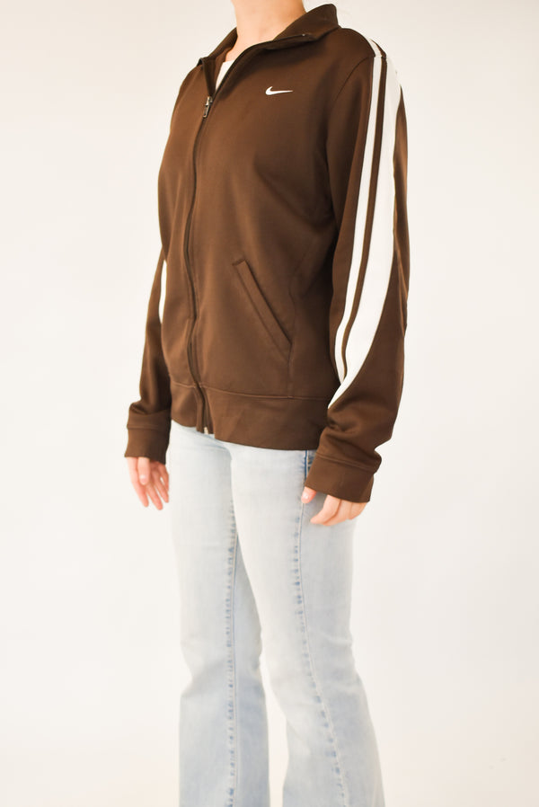 Brown Zip-up Sweatshirt