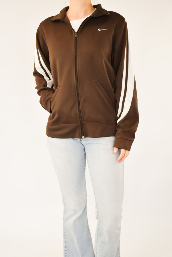 Brown Zip-up Sweatshirt