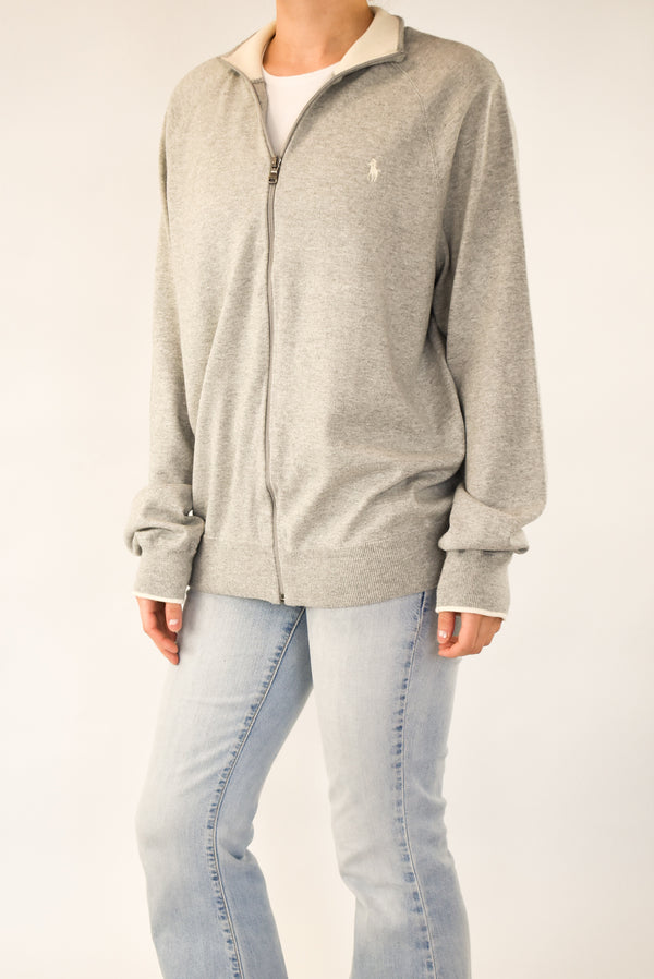 Grey Zip Sweater