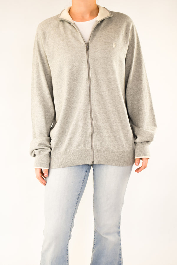 Grey Zip Sweater