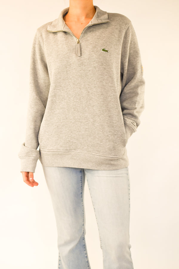 Grey Quarter Zip Sweater