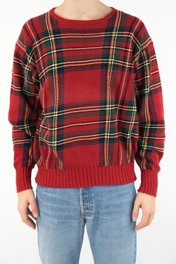 Red Plaid Sweater