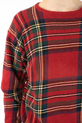 Red Plaid Sweater