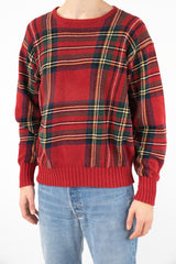 Red Plaid Sweater