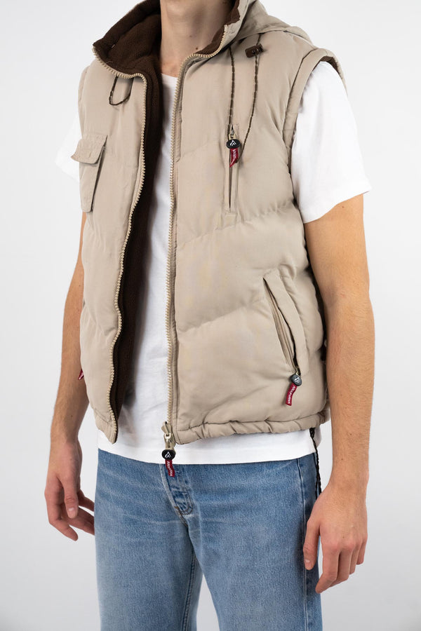 Beige Zip Vest