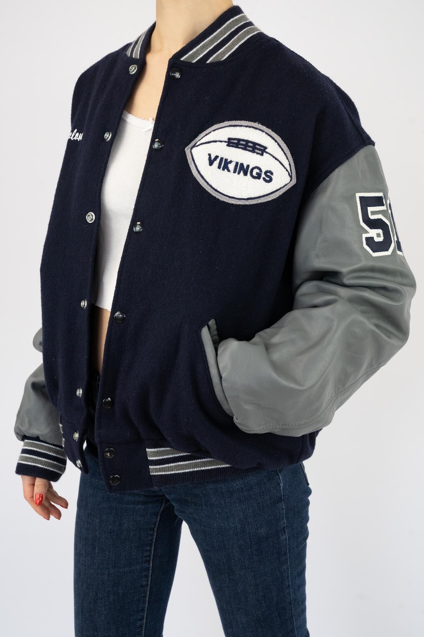 Navy Varsity Jacket