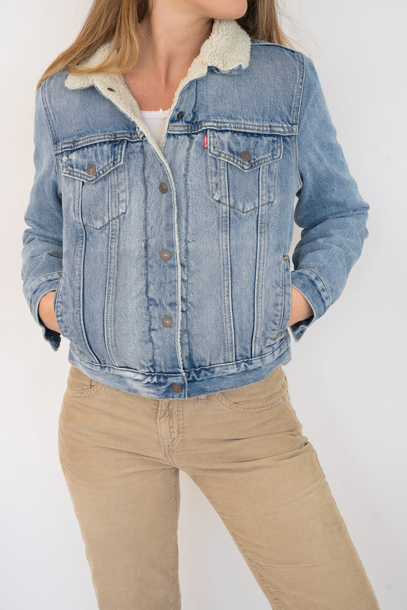 Denim Sherpa Jacket