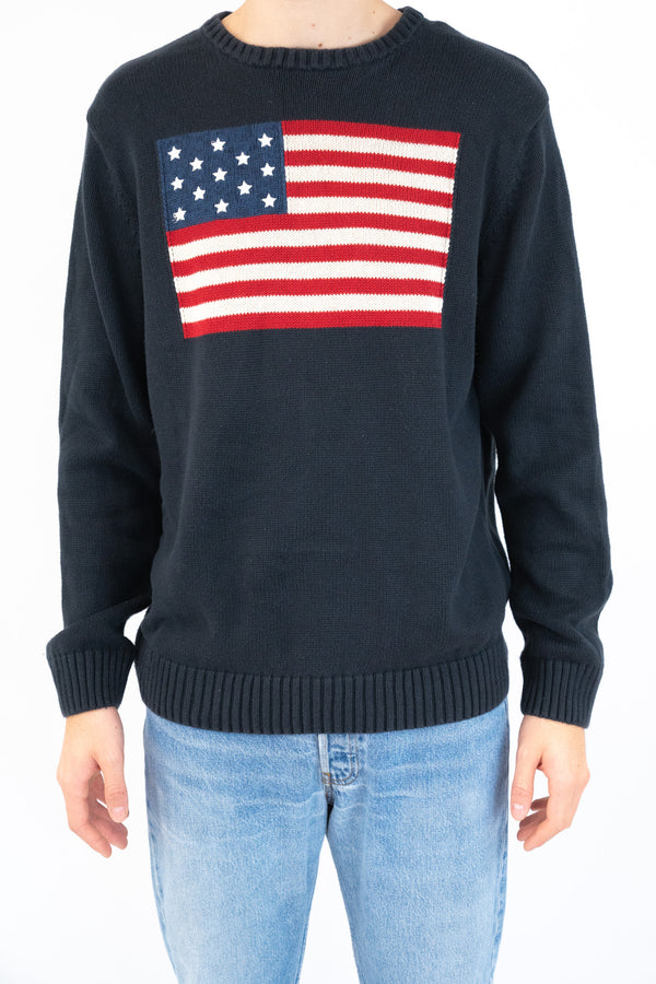 Navy Flag Sweater