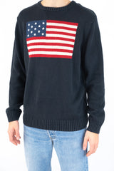 Navy Flag Sweater