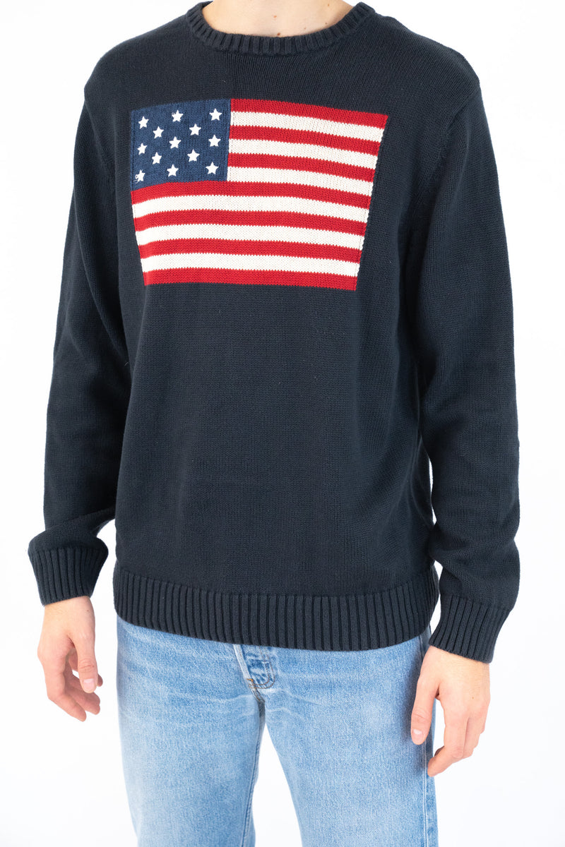 Navy Flag Sweater