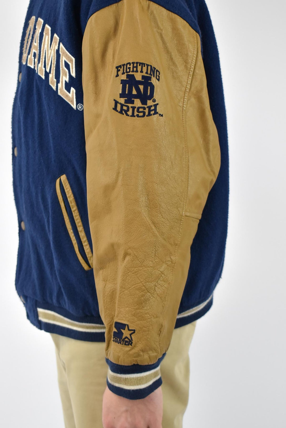 Shops Vintage Notre Dame Varsity Jacket