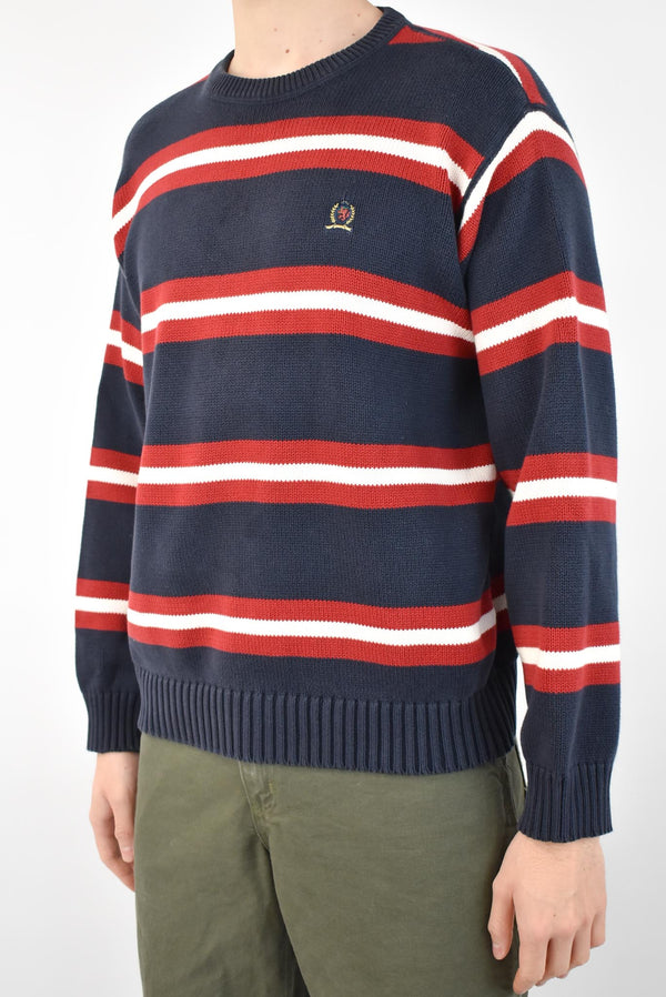 Navy Striped Sweater