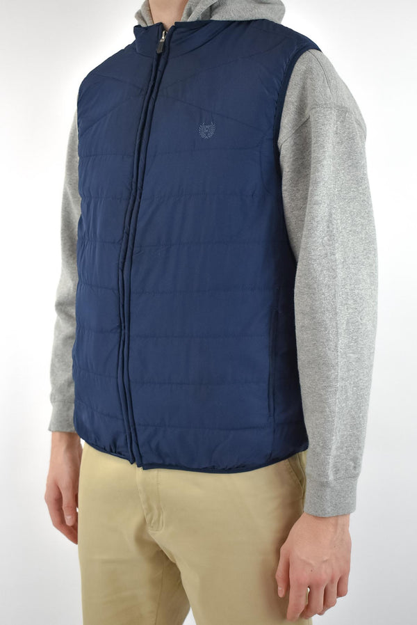 Navy Zip Vest