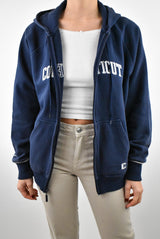 Connecticut Navy Zip Hoodie