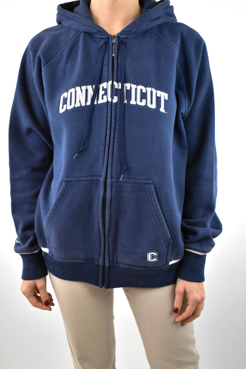 Connecticut Navy Zip Hoodie