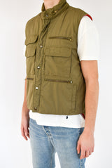 Olive Button Vest