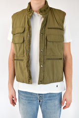 Olive Button Vest